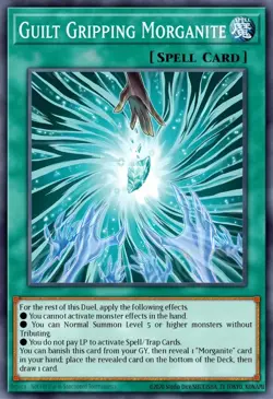 Yugioh Guilt-Gripping Morganite DUAD-EN070 1st Edition Super Rare Presale - Image 1
