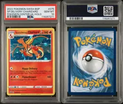 PSA 10 - Special Delivery Charizard SWSH075 Holo Black Star Promo New Cert - Image 3