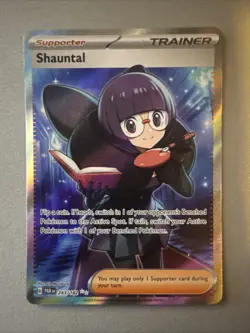 Shauntal 243/182 Paradox Rift Full Art Trainer Ultra Rare Pokemon TCG Card NM - Image 1