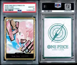 2025 ONE PIECE PRB02 DON!! CARD SHIRAHOSHI GOLD PSA 10 - Image 3