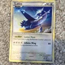 Pokemon TCG Latios Holo HGSS11 Basic Card 2010 HP90 - Image 1