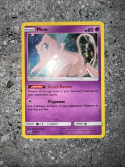 Pokemon TCG Cards Mew SM215 Black Star Promo Holo - Image 3