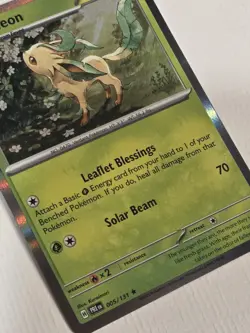 Leafeon 005/131 Prismatic Evolutions Holo Rare Pokemon Card NM 💫 - Image 4