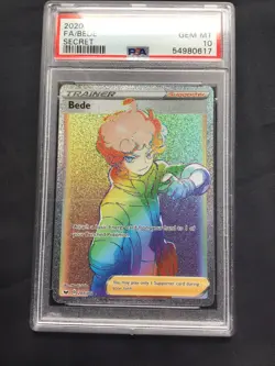 Pokemon Cards: Sword & Shield Ultra Rare: Bede 207/202: PSA 10 - Image 2