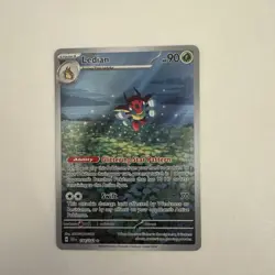 Ledian Stellar Crown Pokemon TCG Illustration 144/142 NM Condition - Image 1