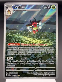 Ledian 144/142 - Illustration Rare - Stellar Crown Pokemon Card NM - Image 1