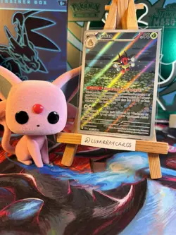 Pokemon TCG Ledian Stellar Crown Illustration Rare Card 144/142 NM/M Condition - Image 1