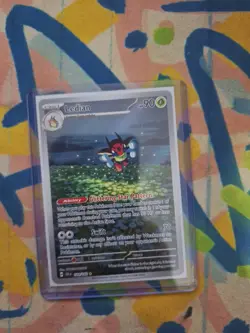 Ledian Stellar Crown Pokemon TCG Illustration 144/142 NM Condition - Image 1