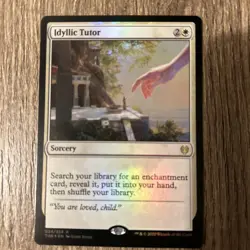 MTG Magic the Gathering Idyllic Tutor Theros Beyond Death FOIL enchantment tutor - Image 1