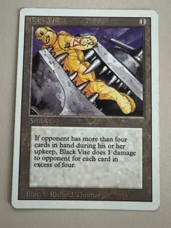 Black Vise - MTG - REVISED (3rd) - ENGLISCH - ©1994 EX Uncommon - Image 1