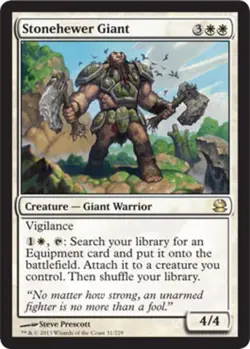 Moderate Play, English MTG Stonehewer Giant Modern Masters Magic the Gathering - Image 1