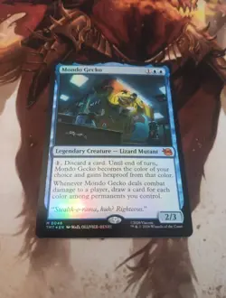 MTG FOIL Mondo Gecko - Teenage Mutant Ninja Turtles #046 - Image 1