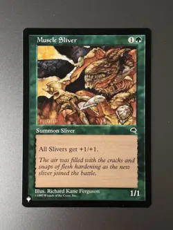 Muscle Sliver *The List* Mystery Booster - Magic The Gathering MTG - Image 1