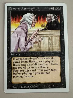 Demonic Attorney - MTG - REVISED (3rd) - ENGLISCH - ©1994 NM Rare - Image 1