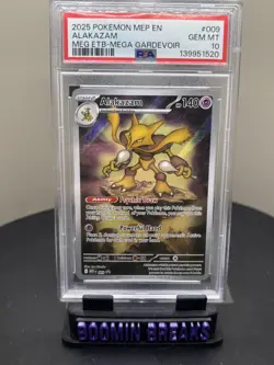 2025 POKEMON MEP EN-ME BLACK STAR PROMO #009 ALAKAZAM PSA 10 - Image 5