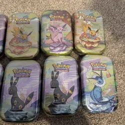 Pokemon TCG Prismatic Evolutions Mini Tins X10 - New and Sealed IN HAND ‼ - Image 2