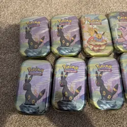 Pokemon TCG Prismatic Evolutions Mini Tins X10 - New and Sealed IN HAND ‼ - Image 3