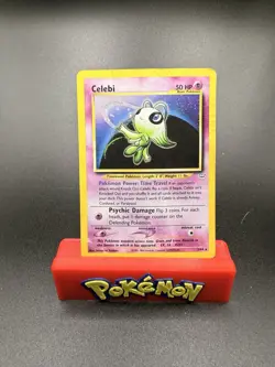 Pokemon TCG - Celebi - Holo - Neo Revelation 3/64 Damaged - Image 1