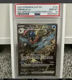 Pokemon Greninja EX SVP #132 PSA 10 Black Star Promo - Shrouded Fable SIR - Image 1