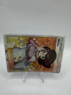 Wicke 147/147 SM Burning Shadows 2017 Full Art Holo Pokemon Card TCG MP - Image 2