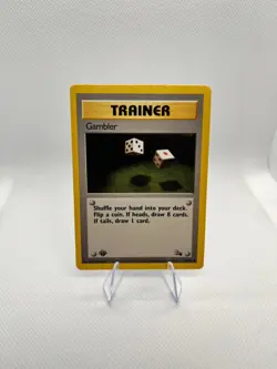Pokemon Fossil Gambler 60/62 1st Edition - Image 1