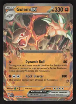 Golem ex 76/165 Pokemon TCG SV: Scarlet & Violet 151 NM - Image 1