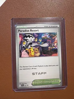 Pokemon World Championship 2025 STAFF Paradise Resort SVP 224 Anaheim Promo NM - Image 1