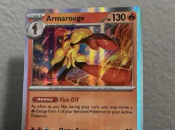 Pokemon Armarouge 041/198 Line Holo Vertical Line Variant Scarlet & Violet *Read - Image 2