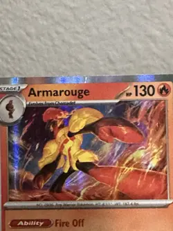 Pokemon Armarouge 041/198 Line Holo Vertical Line Variant Scarlet & Violet *Read - Image 4