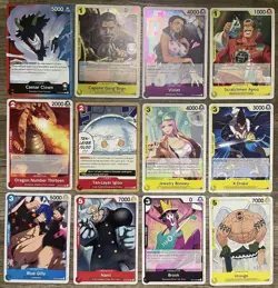 2025 One Piece TCG “Royal Blood” 12-Card Lot - Image 1