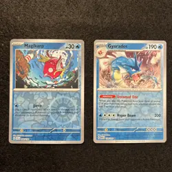 Pokemon TCG Magikarp And Gyarados Scarlet & Violet and 151 Set Reverse Holos - Image 1