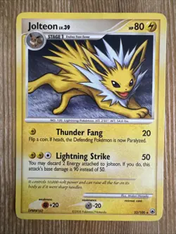 Jolteon 23/100 Rare Non Holo Majestic Dawn Pokemon MP - Image 1