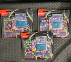 (LOT OF 3) Pokemon Mega Evolutions: Phantasmal Flames, 3-Pack Blisters - Image 1