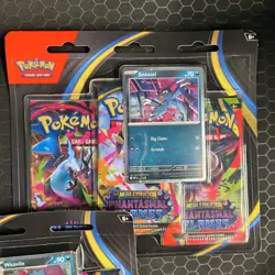 (LOT OF 3) Pokemon Mega Evolutions: Phantasmal Flames, 3-Pack Blisters - Image 4