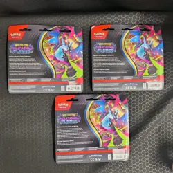 (LOT OF 3) Pokemon Mega Evolutions: Phantasmal Flames, 3-Pack Blisters - Image 5