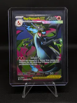 Mega Charizard X EX 109/094 Full Art Phantasmal Flames Near Mint Pokemon TCG - Image 1