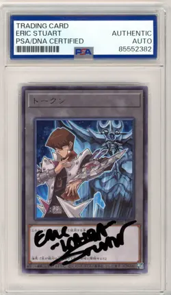 PSA Signed Eric Stuart Yu-Gi-Oh! TCG Token TK02-JP002 Seto Kaiba Japanese - Image 1