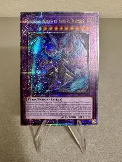 Yugioh! Veidos the Dragon of Endless Darkness QCR LEDE-EN092 Legacy of Dest NM - Image 1