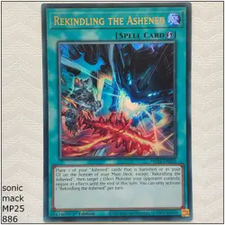 Rekindling the Ashened - MP25-EN205 - Ultra Rare 1st Edition Yugioh - Image 1