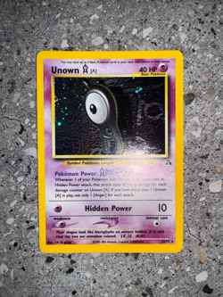 Pokemon TCG Cards Unown A 14/75 Neo Discovery Holo Rare - Image 4