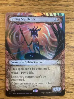 Hexing Squelcher - Showcase - FOIL - Lorwyn Eclipsed Excellent - MTG Magic - Image 1