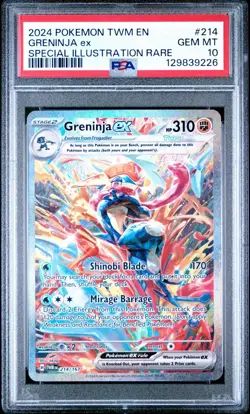 2024 Pokemon Twilight Masquerade Greninja #214 Special Illustration Rare PSA 10 - Image 1