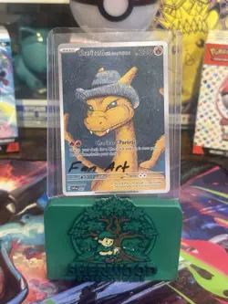 Pokemon TCG: Charizard With Grey Felt Hat FAN ART Van Gogh Card NEAR MINT - Image 1