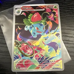 Pokemon TCG Ivysaur 134/132 Mega Evolution Special Art small scratch on front - Image 1