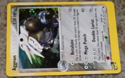 POKEMON AGGRON HOLOGRAPHIC CARD 1/109 EX RUBY & SAPPHIRE SET 2003 - Image 2