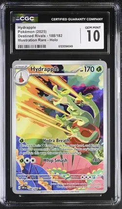 Hydrapple *CGC 10* Illustration Rare *Destined Rivals* #188 * Pokemon - Image 1