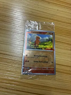 Sealed Pokemon Charmander GameStop Exclusive Promo Reverse Holo 004/165 - Image 1