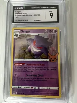 🔥 Gengar Pokemon (2023) Trick or Trade BOOster - 066/196 Holo CGC 9 - Image 1
