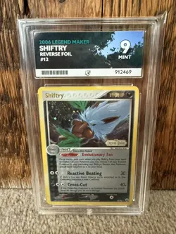 Shiftry 12/92 from Pokemon TCG Legend Maker Reverse Holo Stamped Graded ACE 9 - Image 4