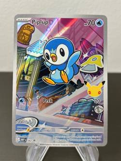 2026 Pokemon Piplup First Partner 30th Anniversary Black Star Promo 042 NM - Image 1